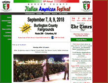 Tablet Screenshot of italianamericanfestival.com